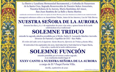 Cultos a Nuestra Señora de la Aurora