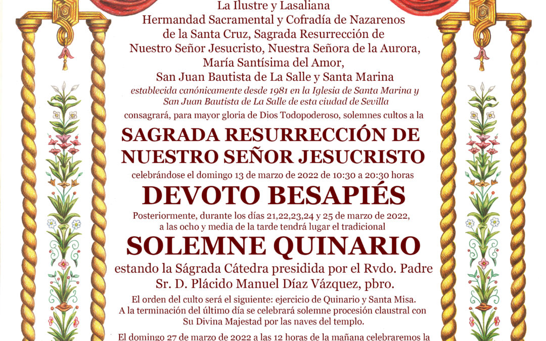 Besapiés al Señor Resucitado y concierto de Virgen de los Reyes