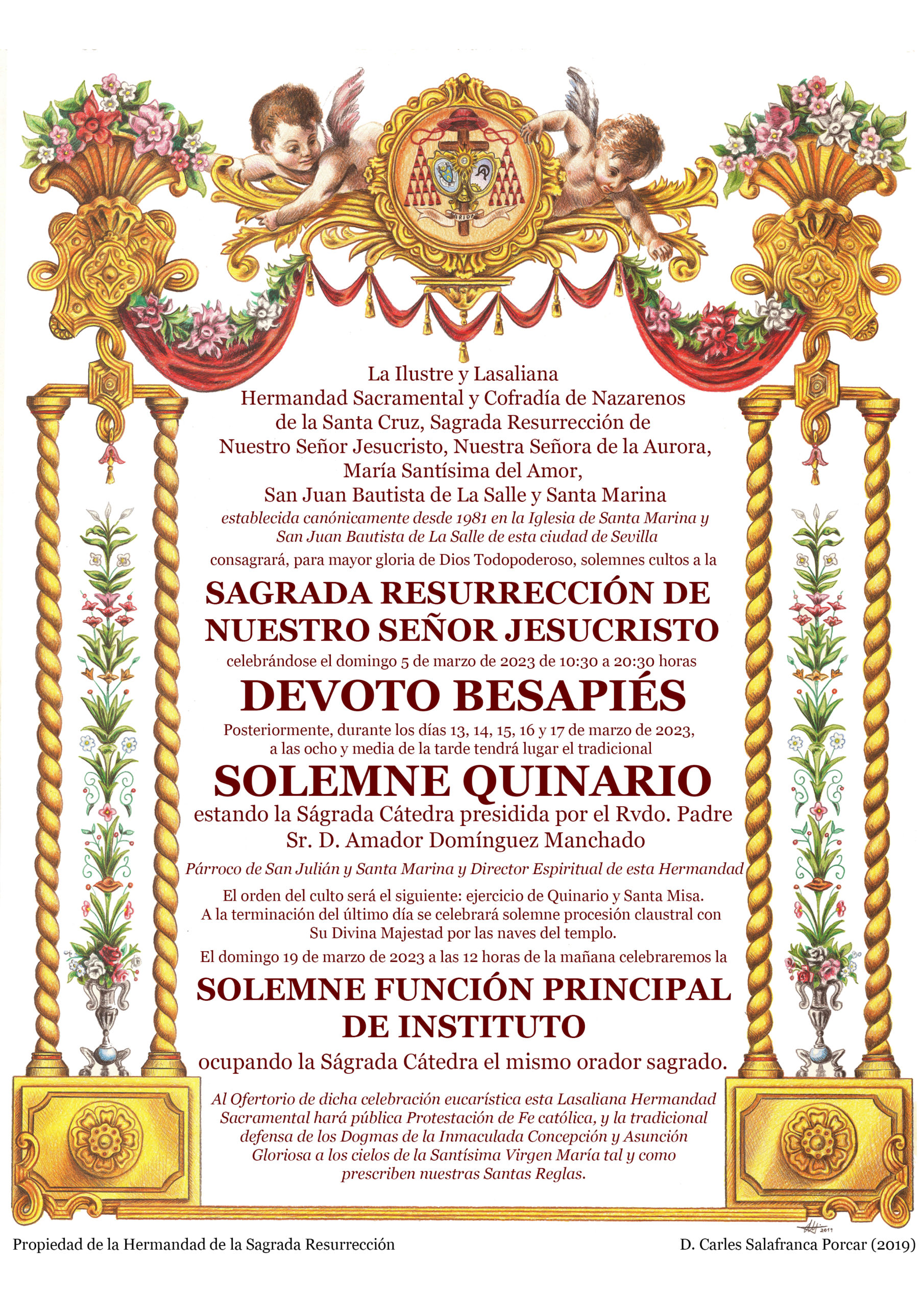 Quinario a la Sagrada Resurrección de Nuestro Señor Jesucristo