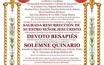 Quinario a la Sagrada Resurrección de Nuestro Señor Jesucristo