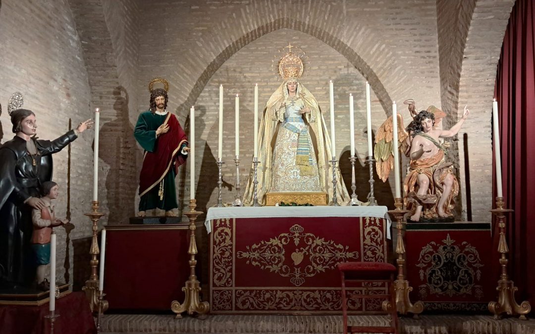 Obras de reparación en la iglesia de Santa Marina